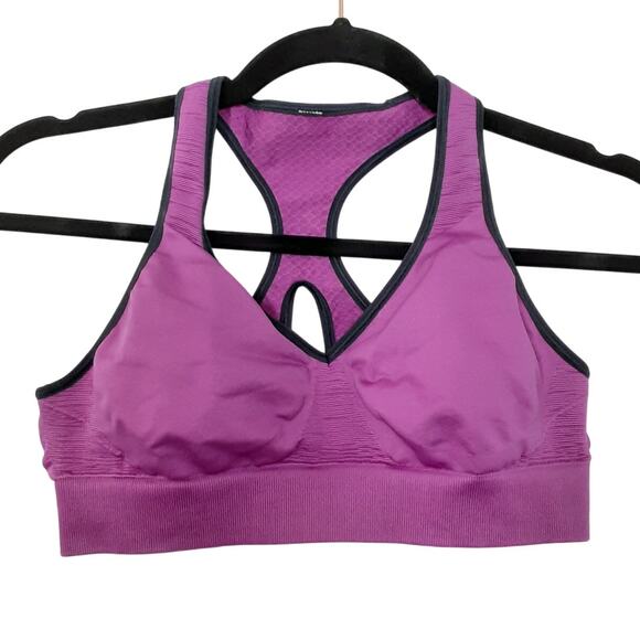 Lululemon Go Steady Seamless Sports Bra Racerback Purple Womens 2 Athletic Dance - Picture 2 of 9